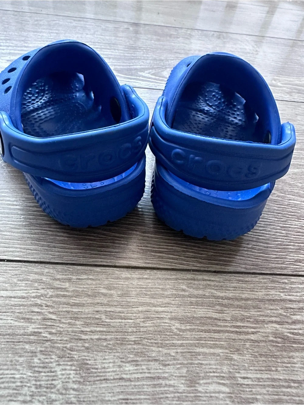 CROCS Royal Blue Clogs with Heel Strap